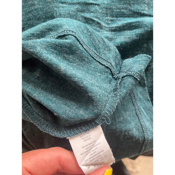 Prana Nadia Wool Blend Faux Wrap Long Sleeve Green Dress W3NALS314 Women Size S - Picture 7 of 8